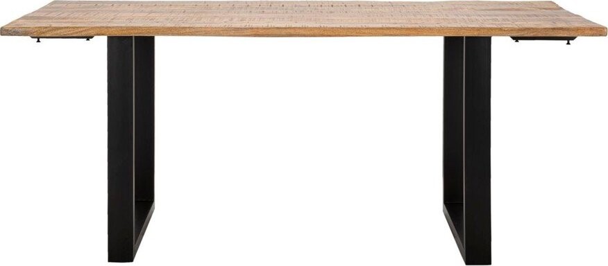 Rozkládací jídelní stůl s přídavnou deskou s deskou z mangového dřeva 90x180 cm Edge – Mauro Ferretti