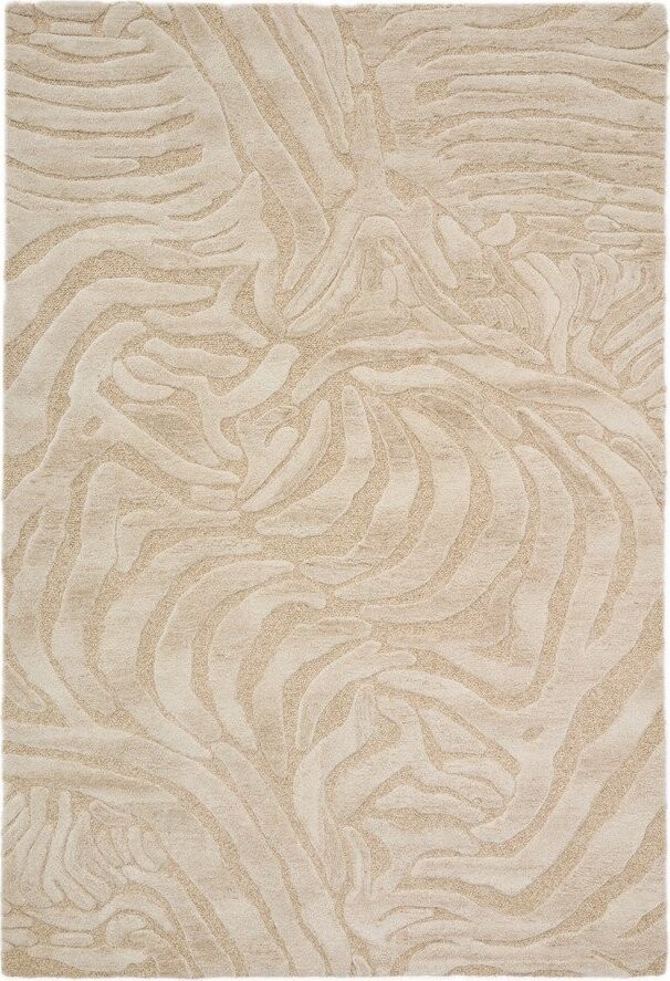 Béžový ručně tkaný koberec s příměsí vlny 160x230 cm Tribet – Kave Home