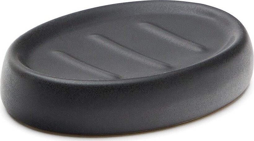 Tmavě šedá keramická mýdlenka Silma – Kave Home