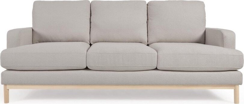 Šedá pohovka z textilie bouclé 203 cm Mihaela – Kave Home