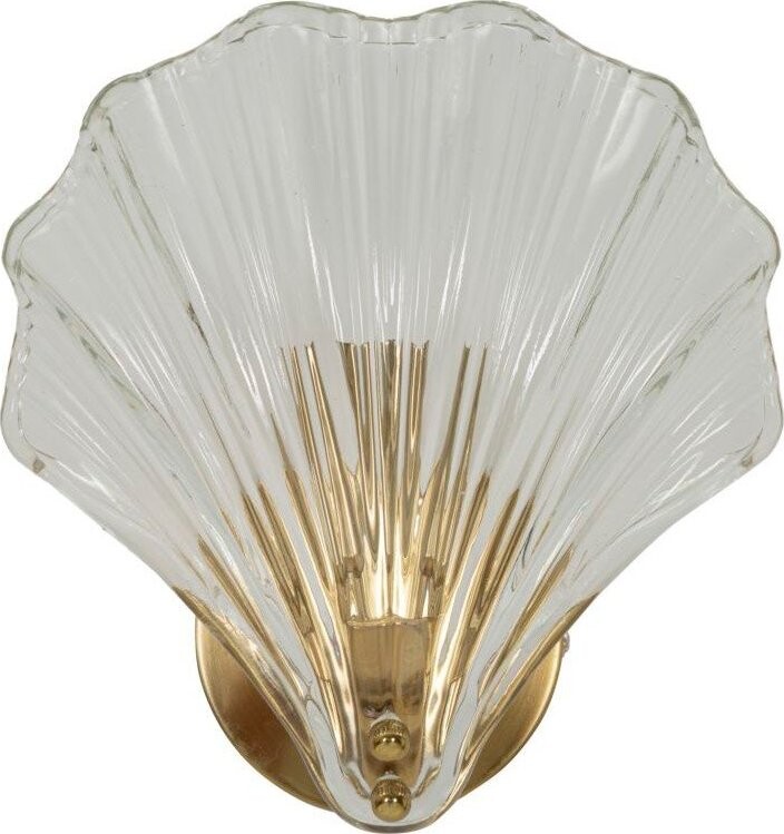 Skleněné nástěnné svítidlo ve zlaté barvě Da Muro Shell – Mauro Ferretti