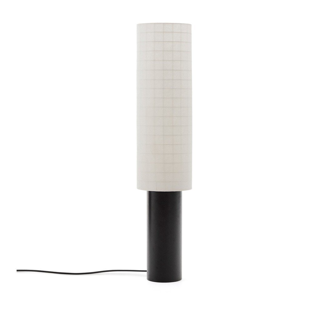 Bílá/černá stojací lampa s textilním stínidlem (výška 142 cm) Dulan – Kave Home