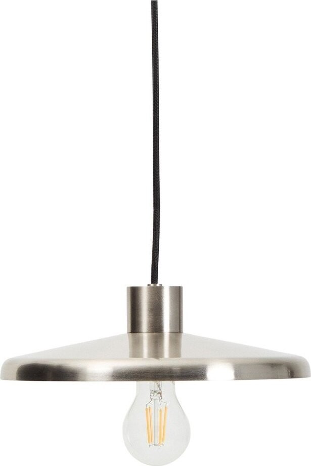 Závěsné svítidlo ve stříbrné barvě s kovovým stínidlem Nuvira – Kave Home