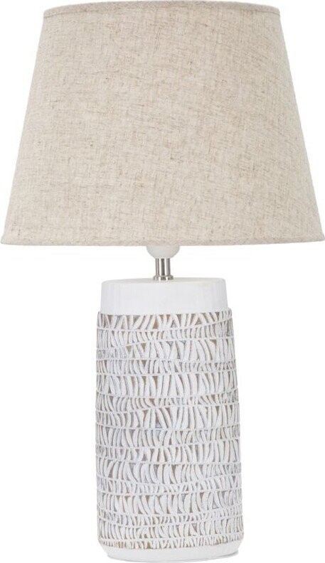 Béžová stolní lampa s textilním stínidlem (výška 60,5 cm) Nairobi – Mauro Ferretti
