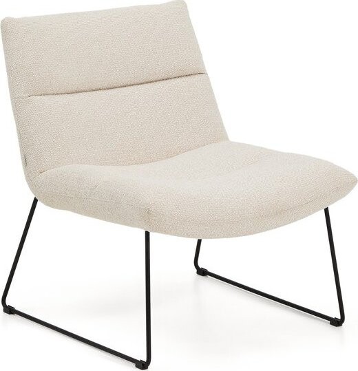 Béžové žinylkové křeslo Asen – Kave Home