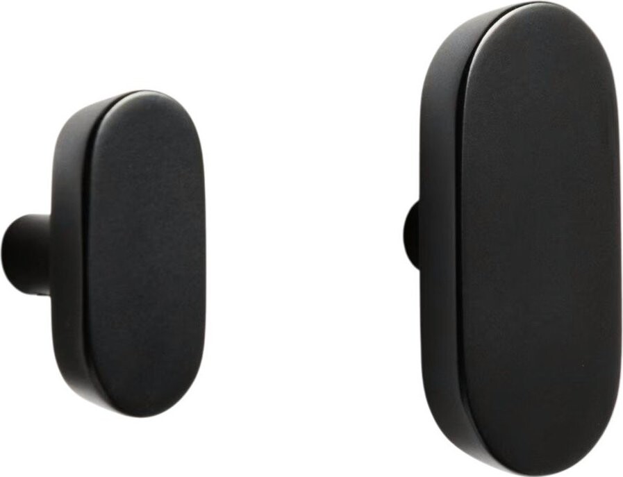 Černé nástěnné háčky v sadě 2 ks nerezové Arely – Kave Home