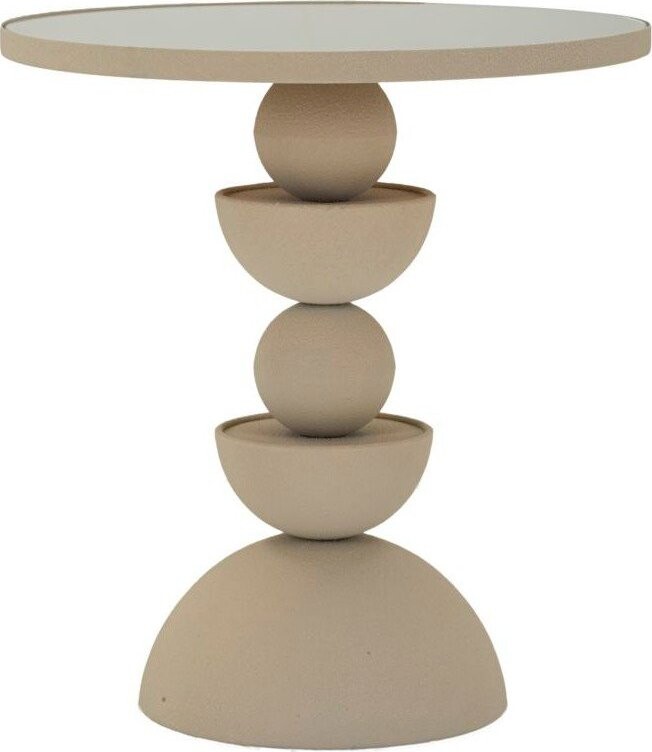 Kulatý odkládací stolek se skleněnou deskou ø 40,5 cm Dune – Mauro Ferretti