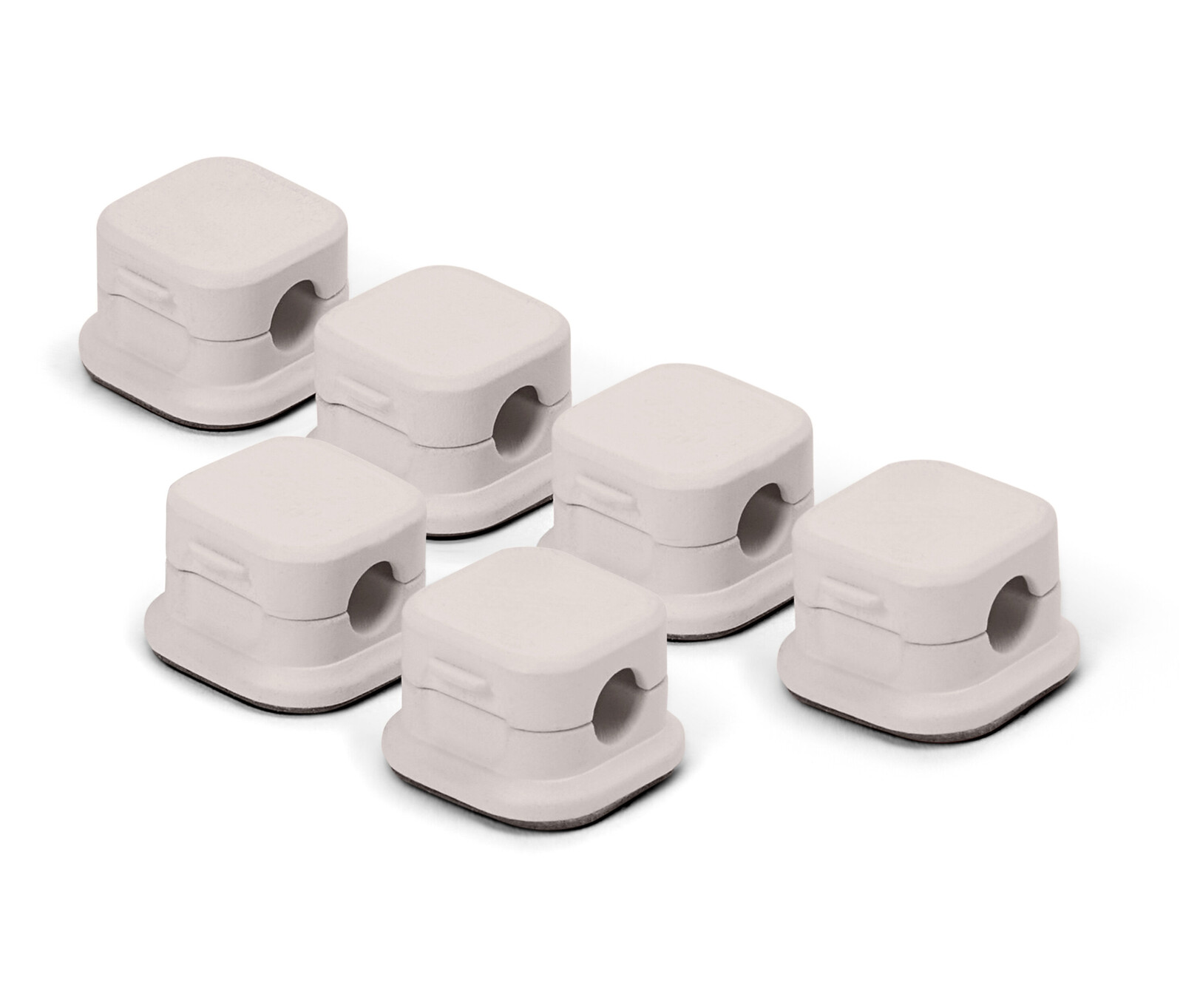 Tchibo - Samolepicí kabelové příchytky - barva: béžová