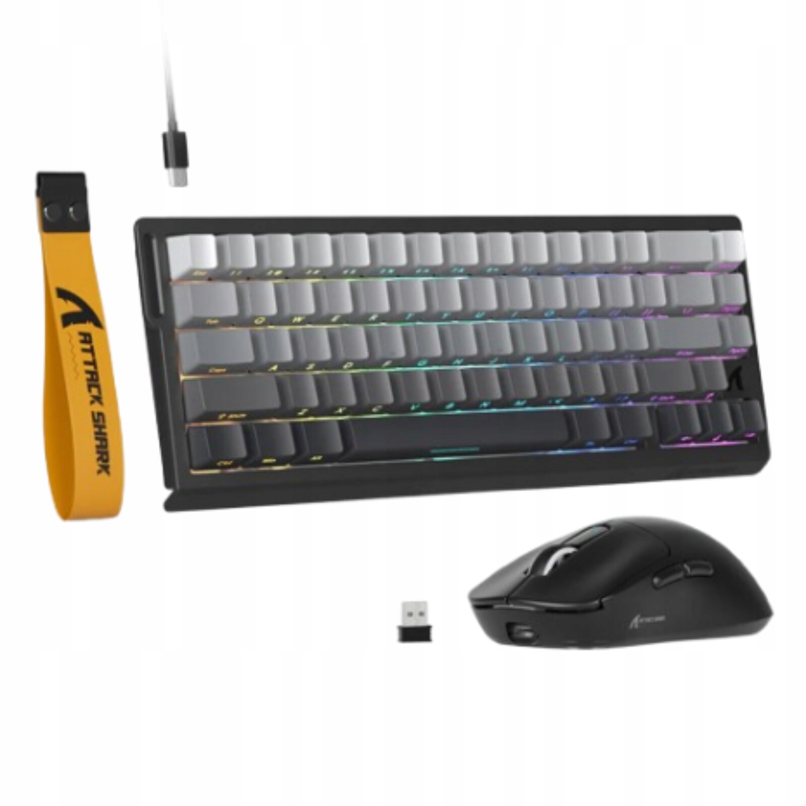 Magnetická herní klávesnice Attack Shark X68HE Set s myší