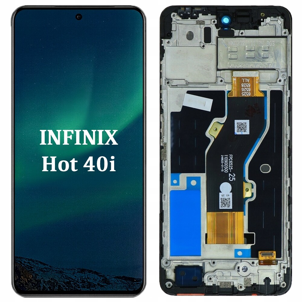 Displej Pro Infinix Hot 40i Rámeček X6528B