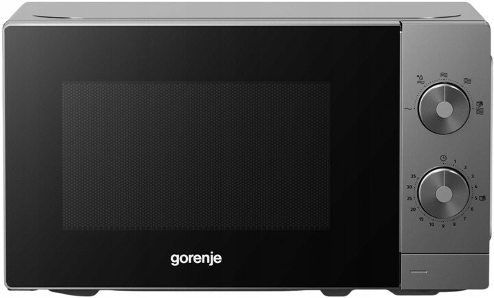 Mikrovlnná trouba Gorenje MO20E1T4 700W 20L 5 úrovní stříbrná