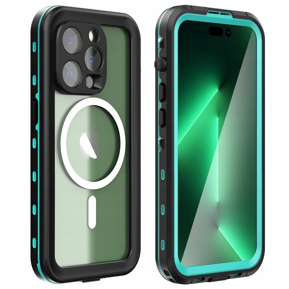 Pouzdro pro iPhone 14 Pro| Voděodolné IP68 Pancerne 360 Magsafe vodotěsné