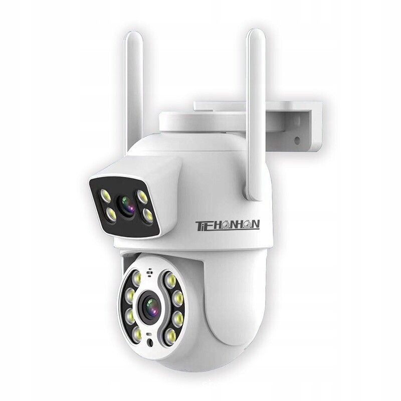 Venkovní Kamera Ip Wifi Otočná 2x 3MP Hd+ Dvojité Objektivy Alarm Detekce Přes Aplikaci