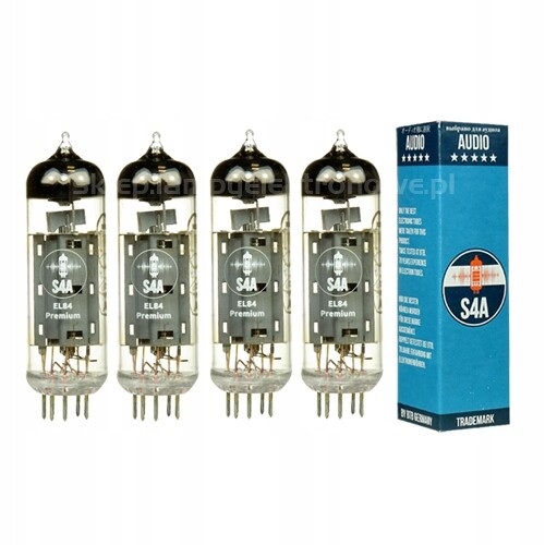 EL84 6BQ5, 6P14P-K Premium S4A 4 ks vybrané čtverce