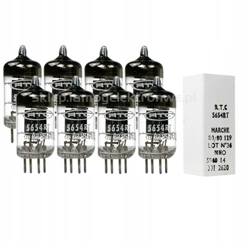 5654 Rtc 6J1, EF95, 6AK5, 6Ž1P Nos 8 ks – vybraný oktet