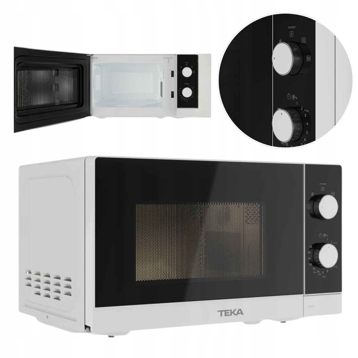 Mikrovlnná trouba Teka MWFS20WH 20 l 700 W bílá s funkcí rozmrazování