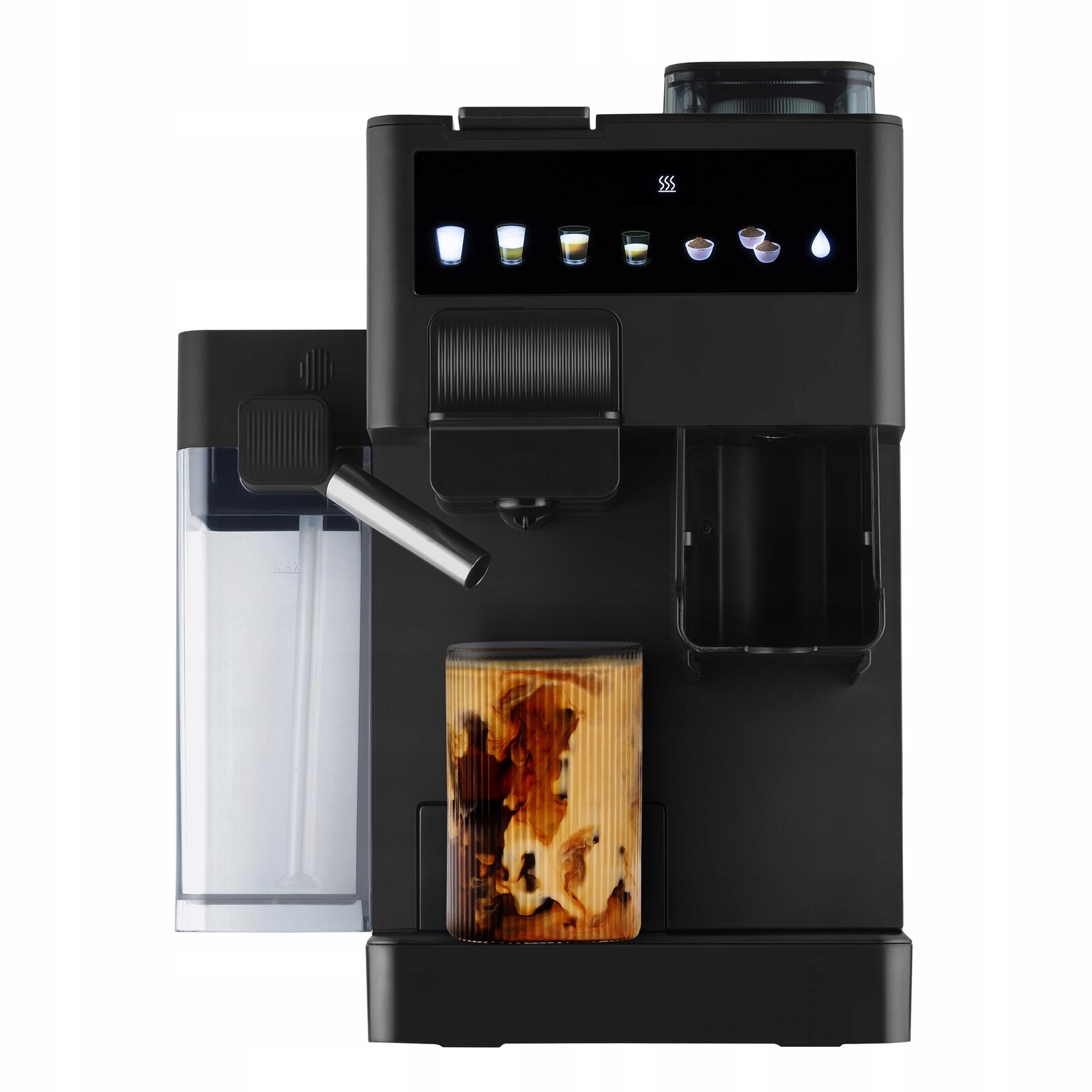 Kávovar s mlýnkem Kapsle 3 druhy Automatický ES790 Napěňovač