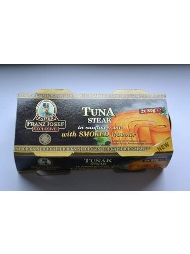 4x Fjk Tuňák Uzený Steak 2x80 g v oleji