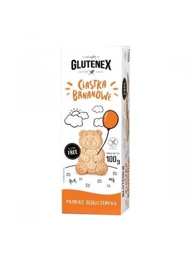 4x Glutenex banánové bezlepkové sušenky 100 g
