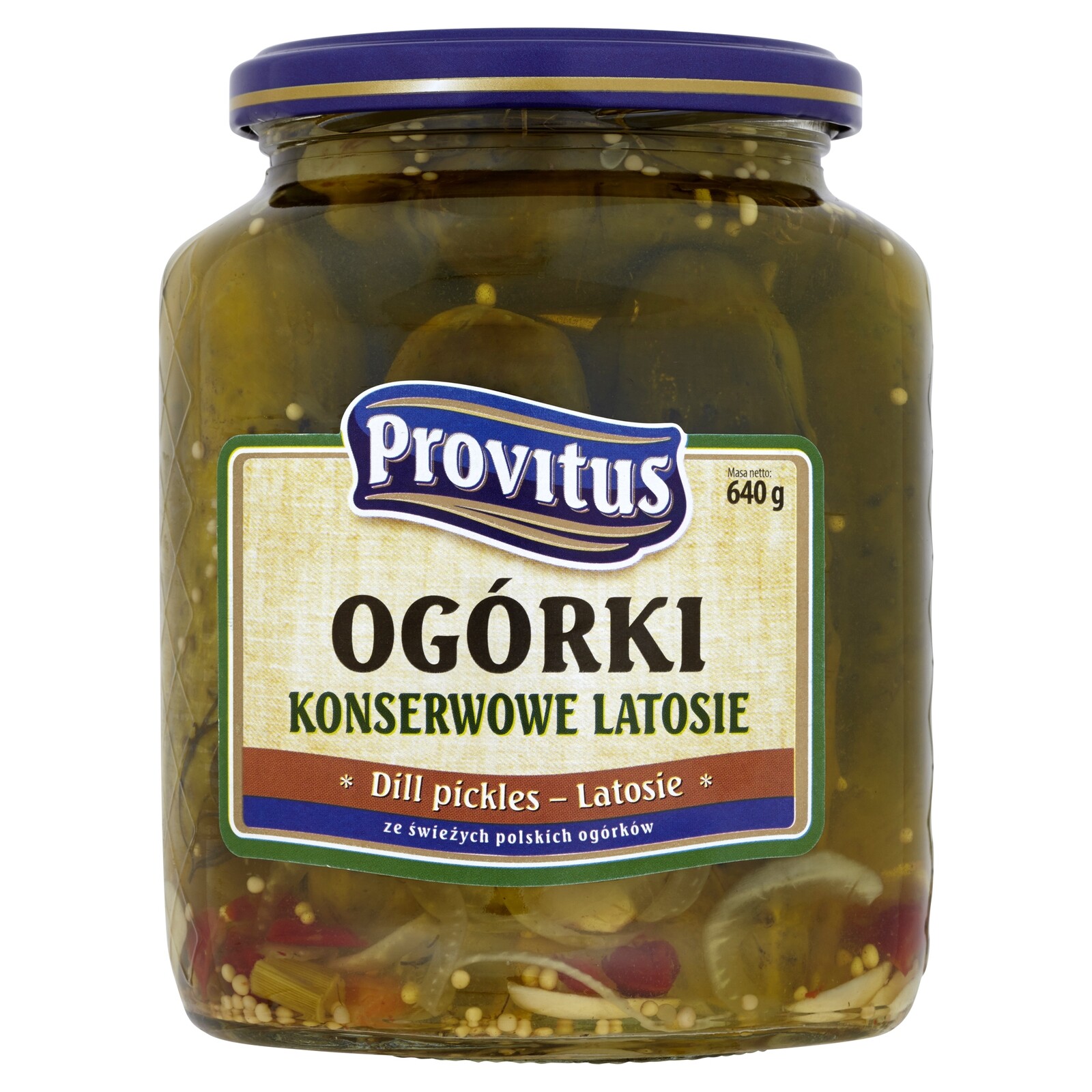 Konzervované letní okurky provitus 640 g