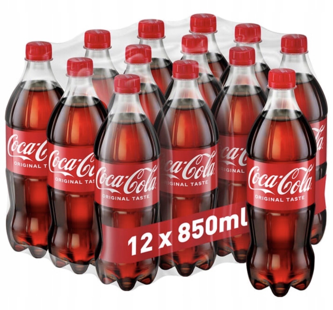 15 x Coca-Cola Original Taste láhev 850 ml Sycený Nápoj Coca Cola 0,85 l
