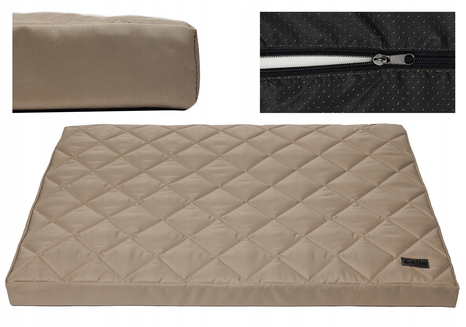 Pelíšek pro psa Voděodolná podložka matrace potah pěnová zip 70x50