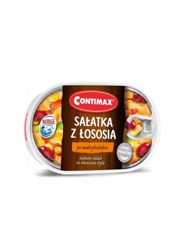 8 x Salát s lososem po mexickém 170 g Contimax