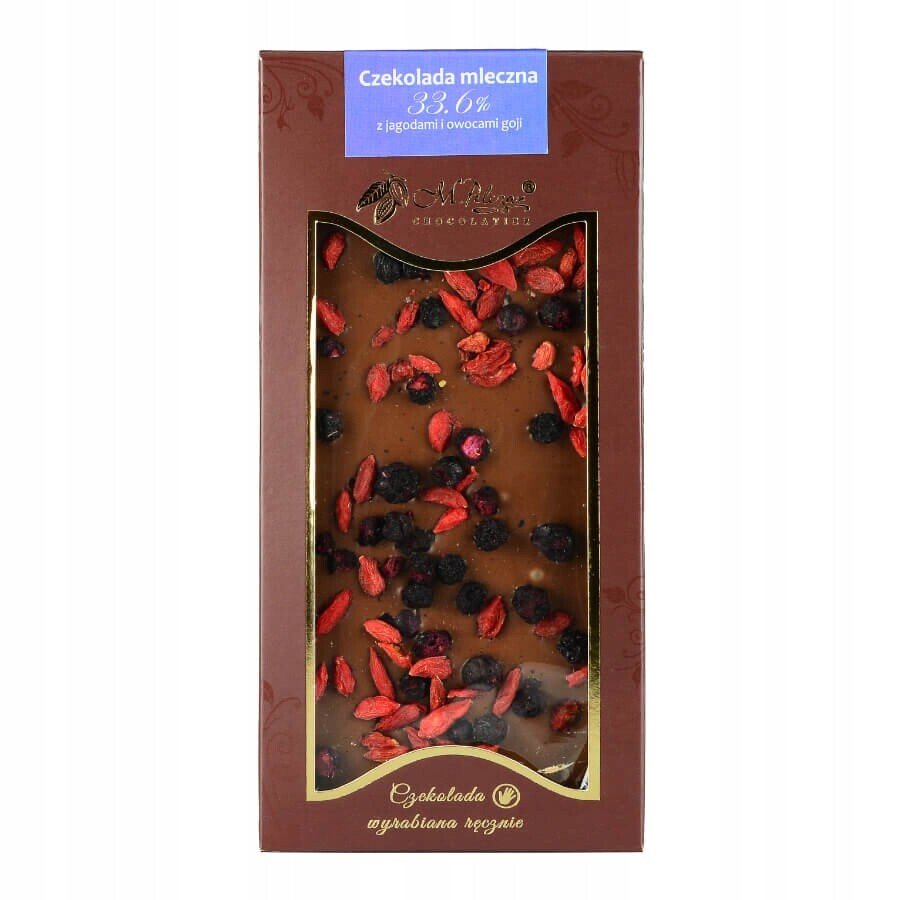 3x M. Pelczar čokoláda s borůvkami a plody goji