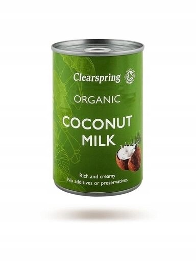 4x Clearspring Kokosové mléko Bio 400 ml
