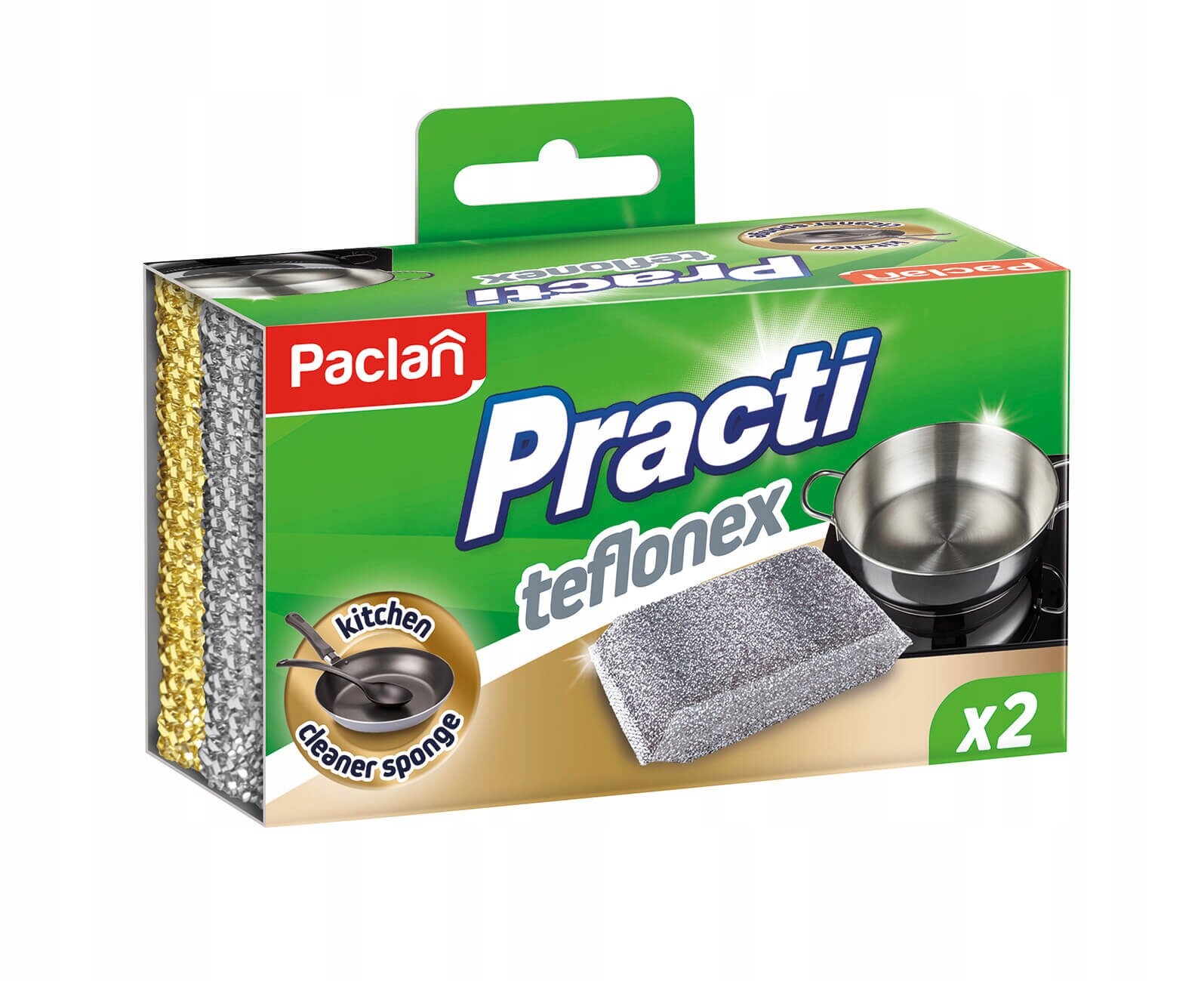 9X Kuchyňské myčky houbičky na mytí nádobí teflonu x 2