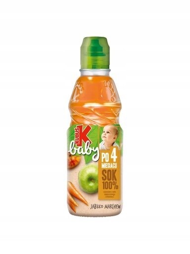 10 x Kubuś Baby Džus 100% po 4. měsíci jablko mrkev 300 ml