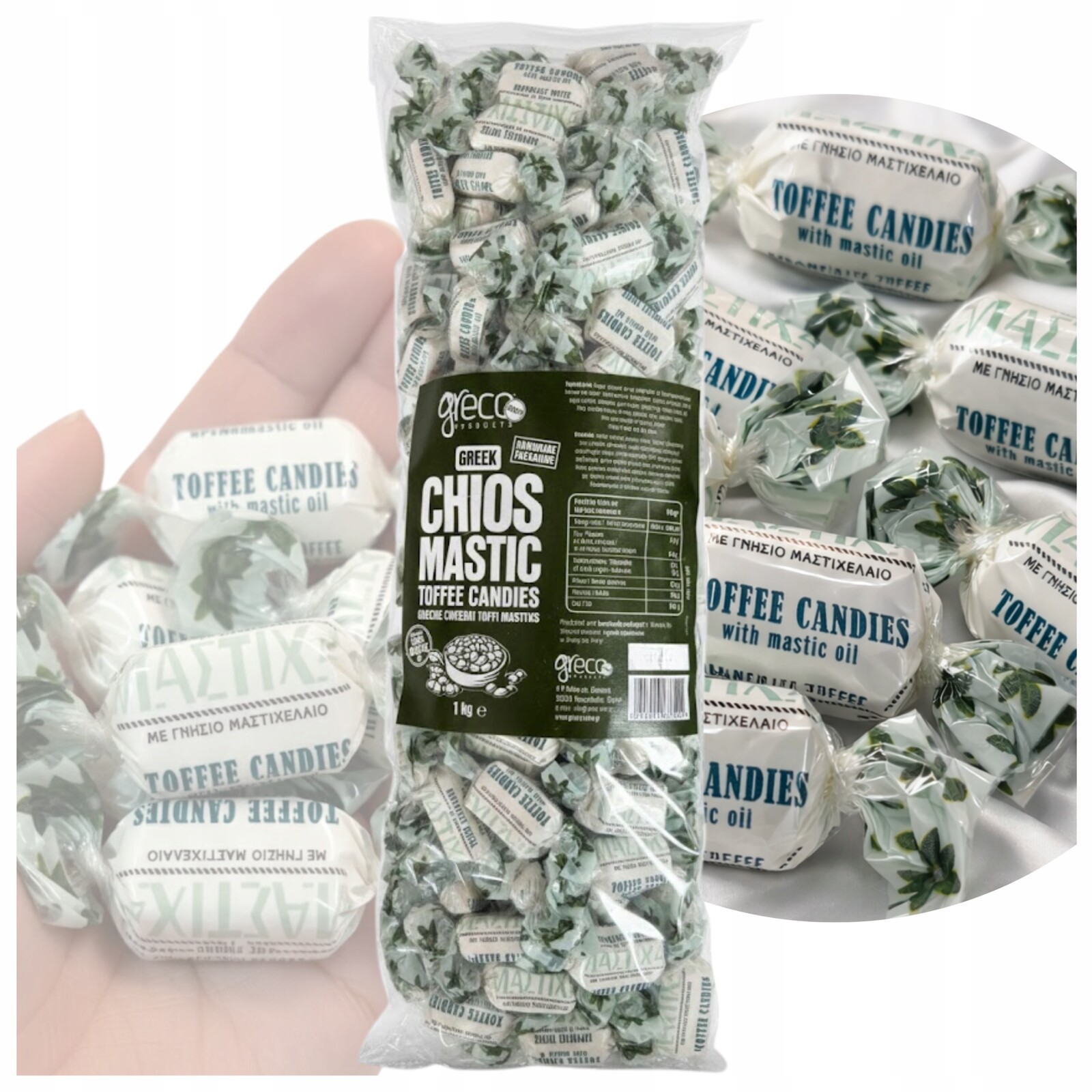 Bonbóny S Příchutí Toffi A Pravým Mastixovým Olejem Řecké 1 Kg Greco