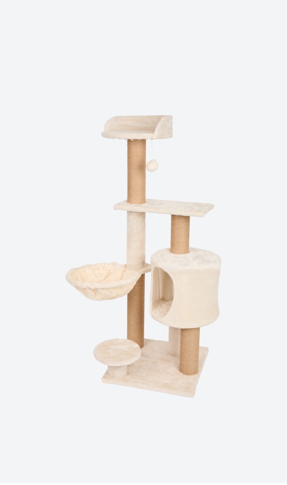 Škrabadlo velký stromek pro kočky, béžová barva