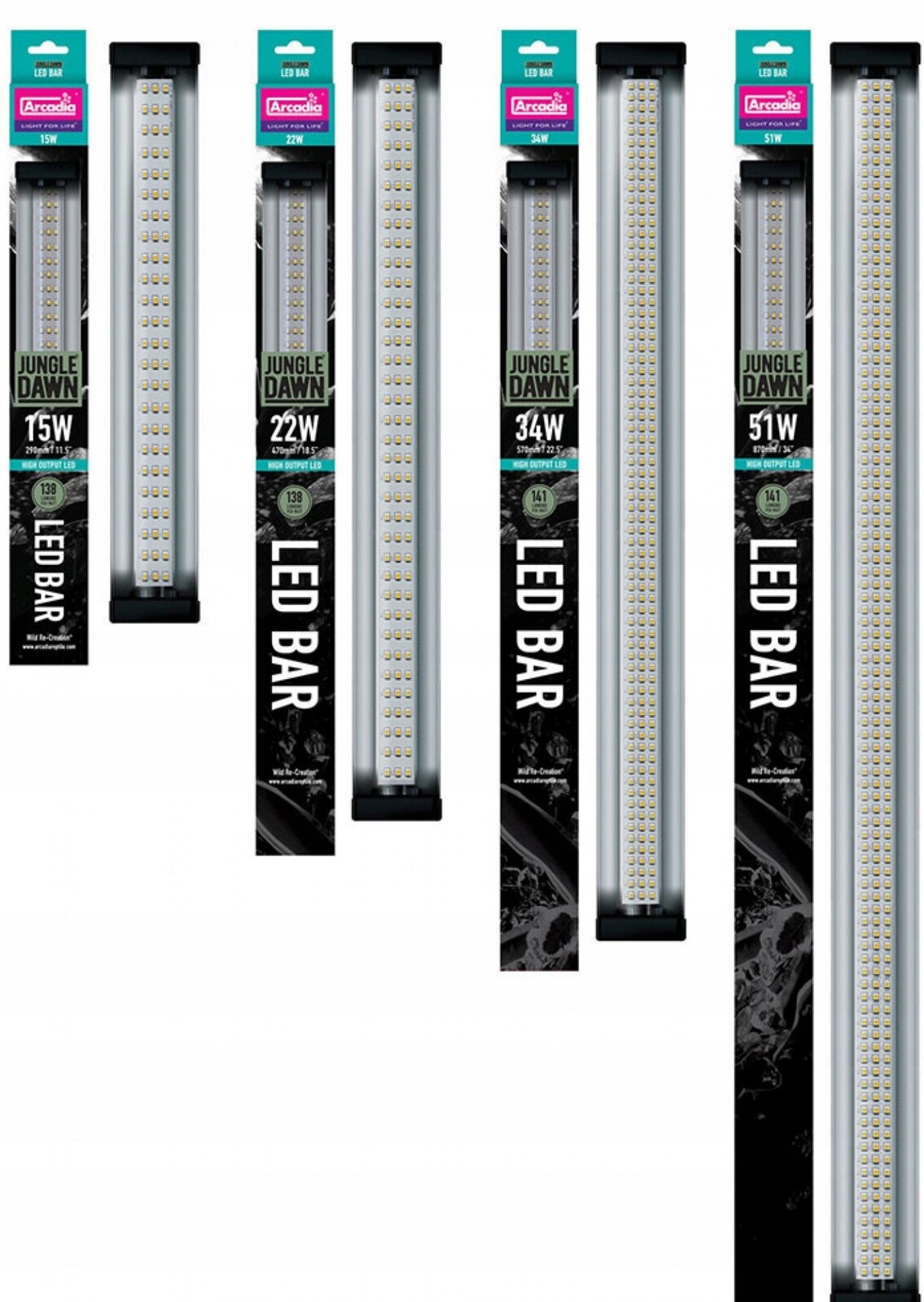 Arcadia Jungle Dawn Led Bar Pro Osvětlení pro rostliny 22W, 47 cm