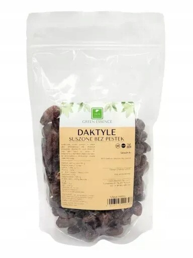 4xGREEN Essence Sušené datle1 kg bez pecek bez síry, nejlepší sladké