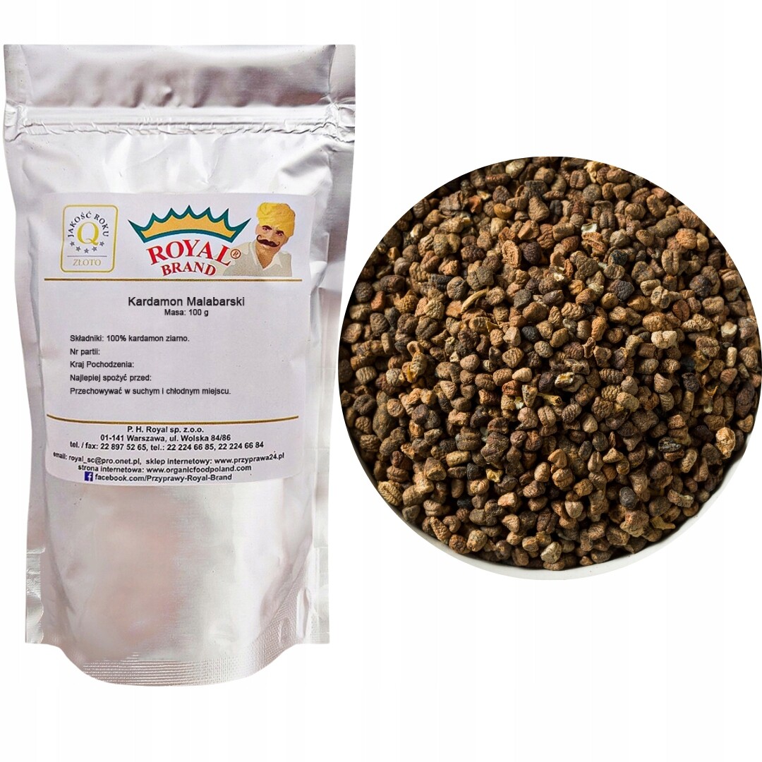 Malabarský kardamom loupané zrno 1 kg