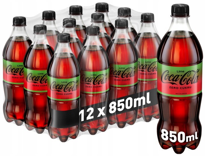 Coca Cola Lime Zero Cukr 850 ml 12 Ks Drs