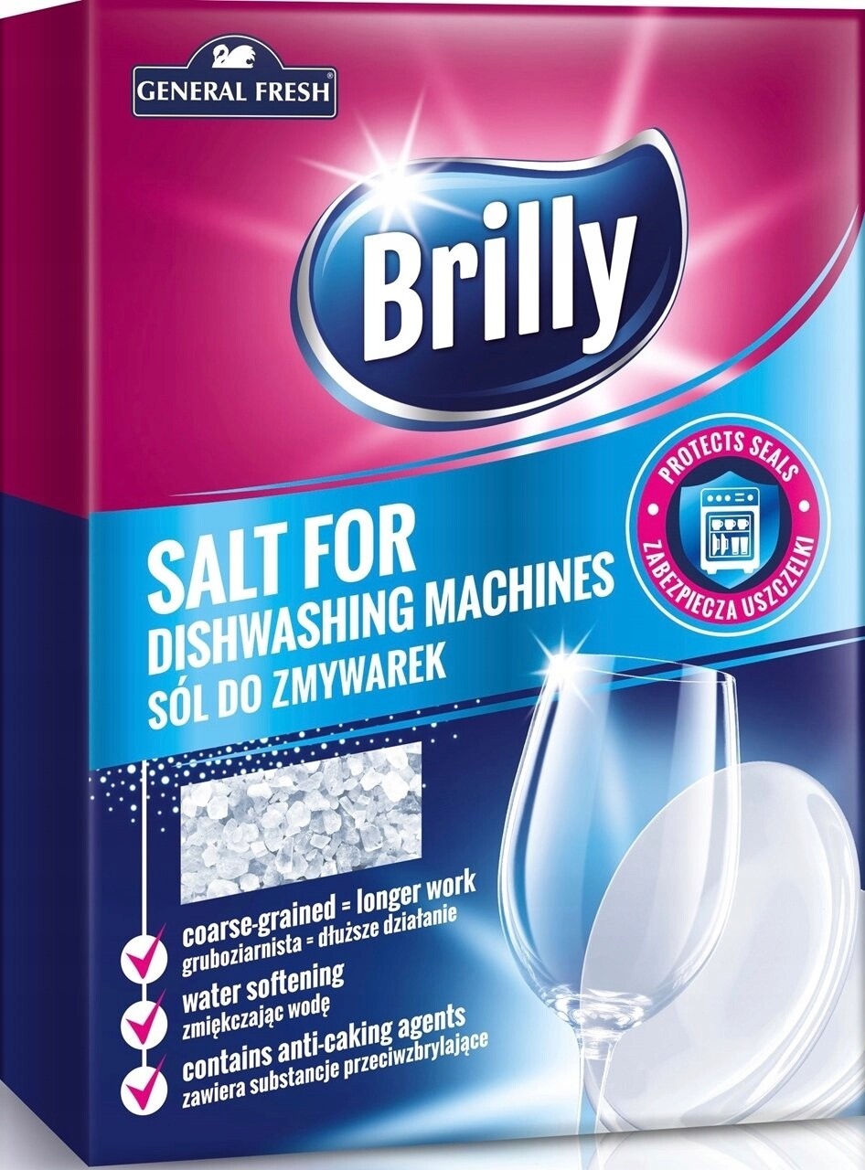 5x General Fresh Brilly Sůl do myčky nádobí 1,5 kg