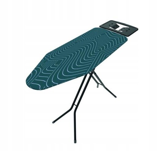 Žehlicí prkno ocelové, černé, pevné, velké, 120 x 38 cm