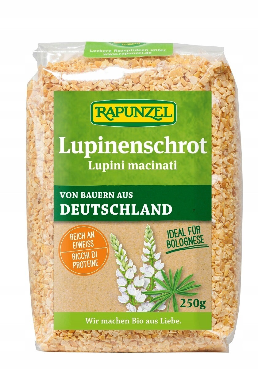 3X Lupinová kaše Bio Lupina sladká 250 g Rapunzel Lupinenschrot