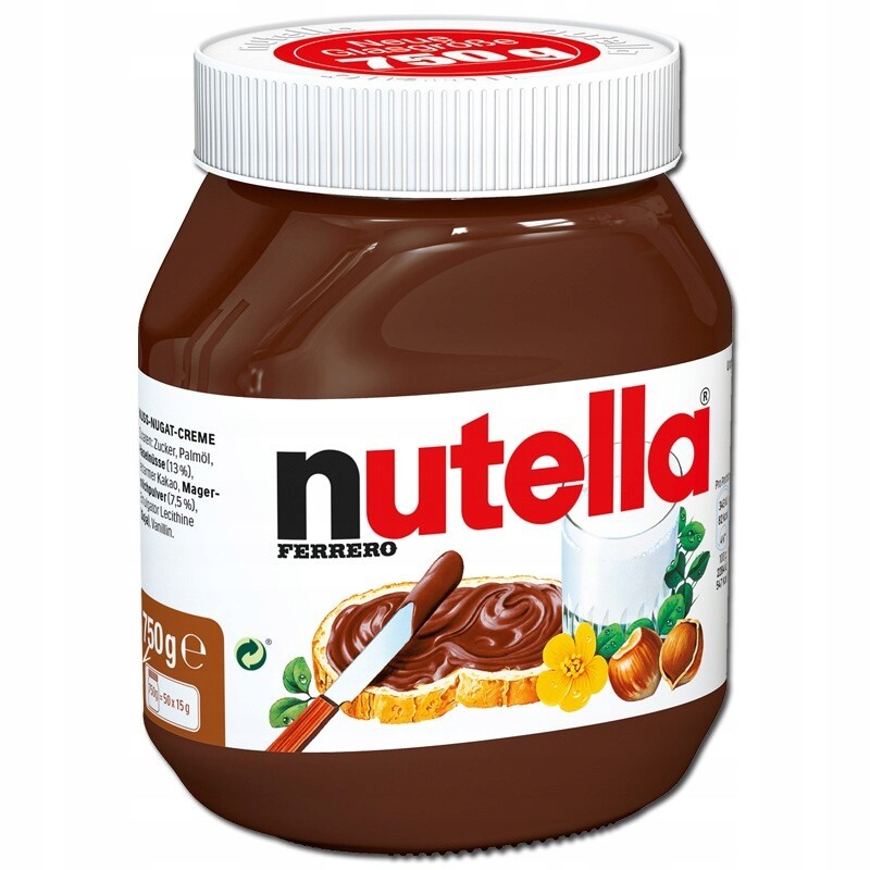 Ferrero Nutella Čokoládovo-ořechový Krém Nus-nugat-creme 750 g