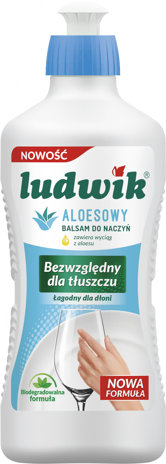 10X Ludwik Tekutý přípravek na nádobí Aloe 450 g