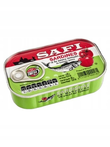 8 x Safi Sardinky v rajčatové omáčce 125 g