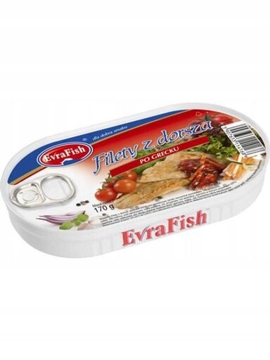 5 x Evrafish filety z tresky po řečtině 170 g