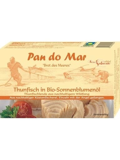3x Pan Do Mar Tuňák v Bio slunečnicovém oleji 120 g