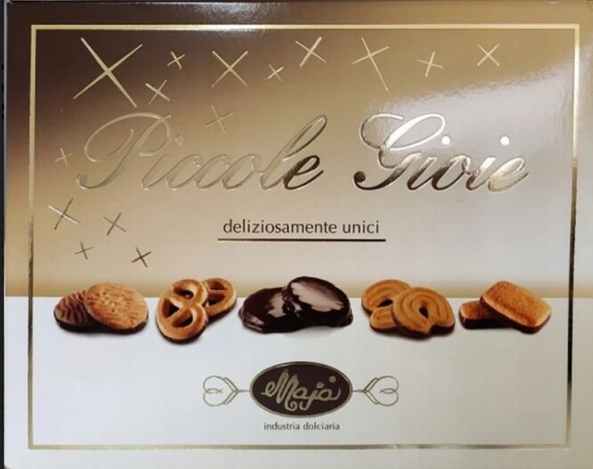 3x Piccole sušenky Gioie Scatola 400 g Maja