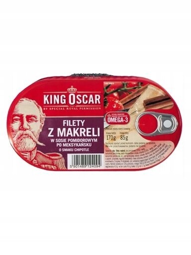 6 x King Oscar Filety z makrely v chipotle omáčce 160 g