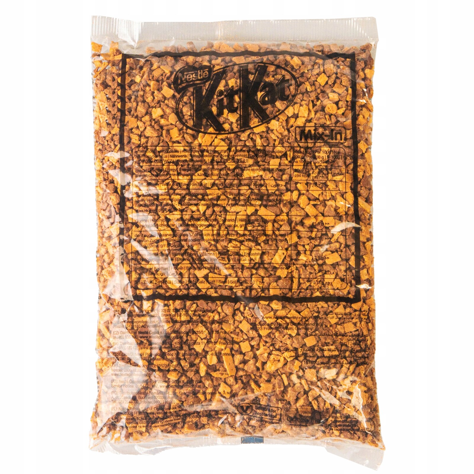 Posypka na zmrzlinu a vaflové dezerty Kit Kat XXL sada 2x400 g