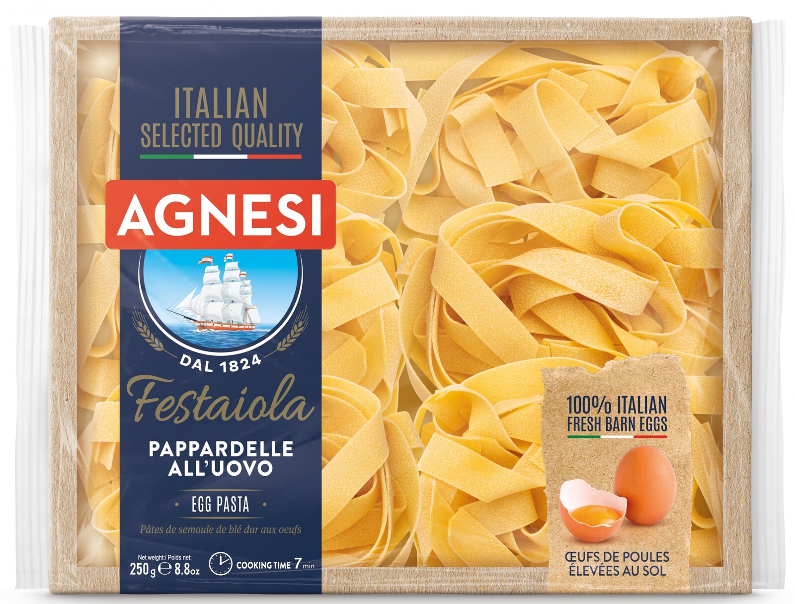 5x Těstoviny Pappardelle 250 g Agnesi Festaiola