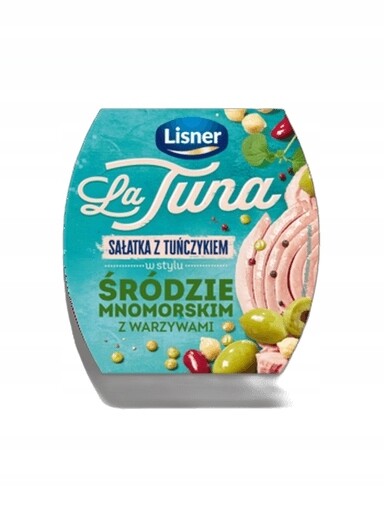 4x Salát s tuňákem ve středomořském stylu se zeleninou Lisner 160 g